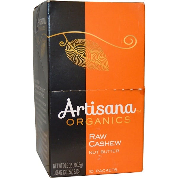 Artisana, Органическое масло из сырых орехов кешью, 10 упаковок, 1.06 унции (30.05 г) каждая