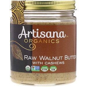 Артисана, Organics, Raw Walnut Butter, 8 oz (227g) отзывы покупателей