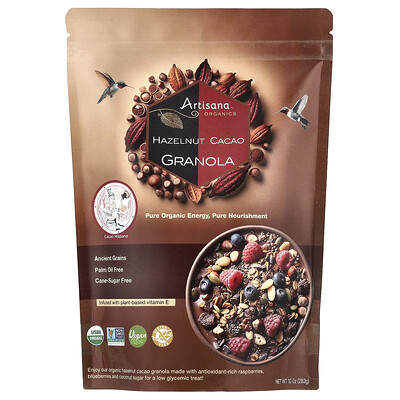 Product Image for Artisana, Organics, Hazelnut Cacao Granola, 10 oz (283 g)