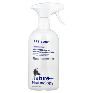 ATTITUDE, Nature + Technology™ 多功能清潔液，薰衣花草香，27.1 液量盎司（800 毫升）