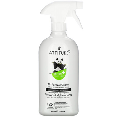 Купить ATTITUDE Универсальное очищающее средство, без запаха, 800 мл (27, 1 жидк. Унции)