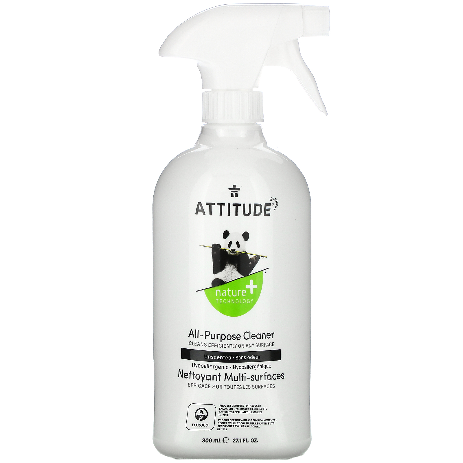 ATTITUDE, AllPurpose Cleaner, Unscented, 27.1 fl oz ( 800 ml) iHerb