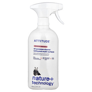 ATTITUDE, Nature + Technology™, All-Purpose Cleaner, Unscented, 27.1 fl oz (800 ml)