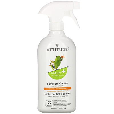 ATTITUDE, Bathroom Cleaner, Citrus Zest, 27.1 fl oz (800 ml)
