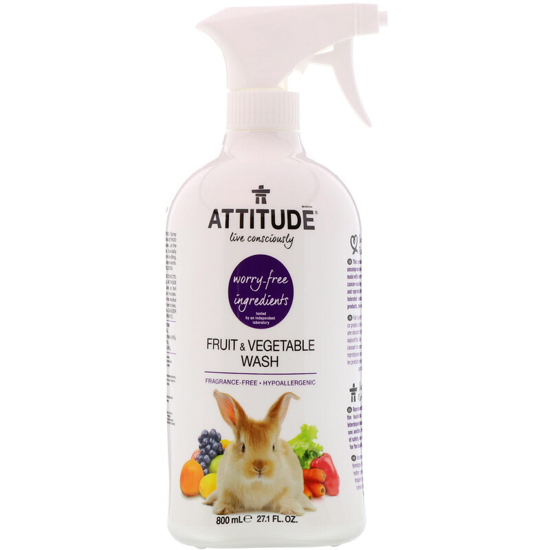 ATTITUDE, Fruit & Vegetable Wash, 27.1 fl oz (800 ml) iHerb