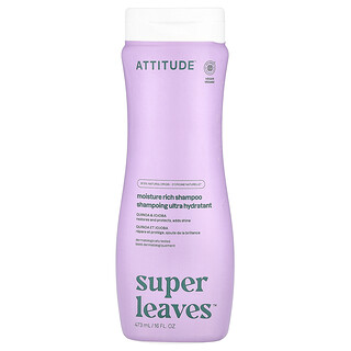 ATTITUDE, Super Leaves™, Champú de humectación intensa, Quinua y jojoba, 473 ml (16 oz. líq.)