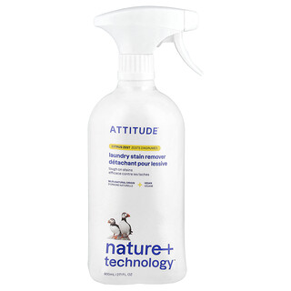 ATTITUDE, Sredstvo za uklanjanje mrlja s rublja, s okusom citrusa, 800 ml