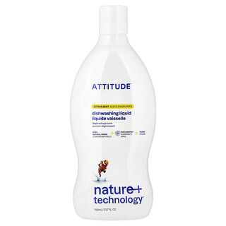 ATTITUDE, Liquide vaisselle, Zeste d'agrumes, 700 ml