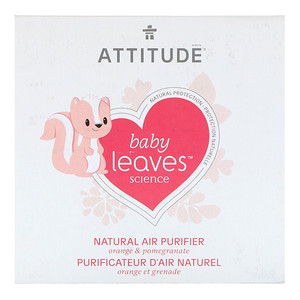 Аттитуде, Baby Leaves Science, Natural Air Purifier, Orange & Pomegranate, 8 oz (227 g) отзывы