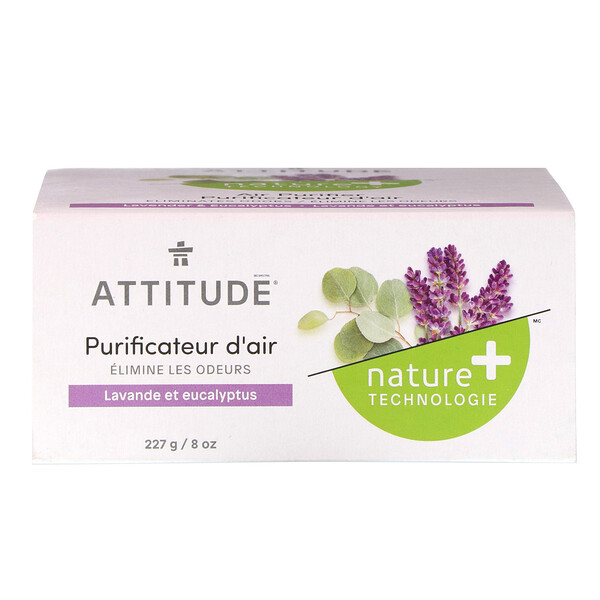 ATTITUDE‏, Natural Air Purifier, Lavender & Eucalyptus, 8 oz (227 g)