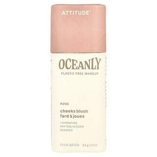 ATTITUDE, Oceanly™, Cheeks Blush, Rose, 0.3 oz (8.5 g)