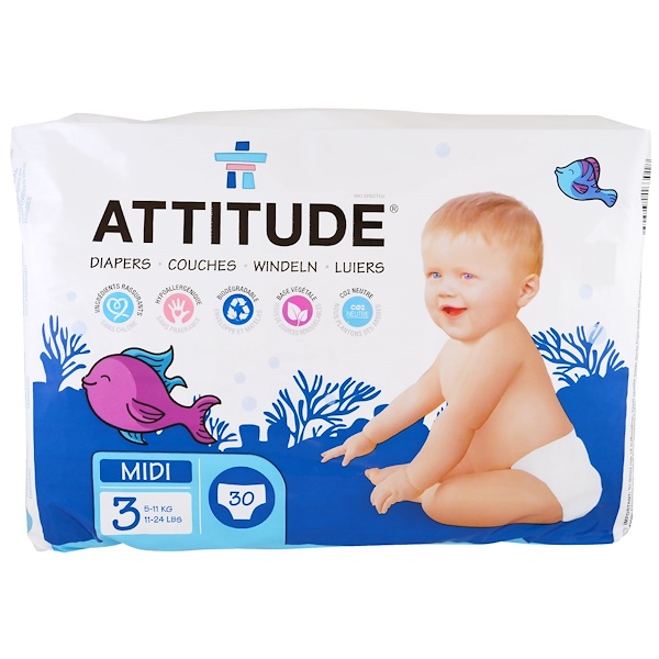 Atude Diapers Midi 3 11 24 Lbs 5 Kg 30 Iherb Atude Diapers Midi 3 11 24 Lbs 5