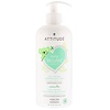 ATTITUDE, Baby Leaves Science、2イン1ナチュラルシャンプー&ボディウォッシュ、スイートアップル、16 fl oz (473 ml)