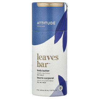 ATTITUDE, Leaves Bar™, Body Butter Stick, Garam Laut, 85 ml (2,87 ons cairan)
