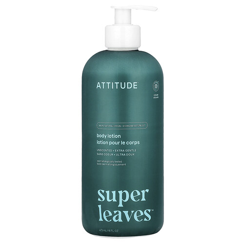 Attitude Super Leaves™, Body Lotion, Unscented, 16 fl oz (473 ml)