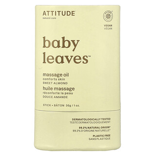 أتيتيود‏, Baby Leaves ™ ، إصبع زيت تدليك ، لوز حلو ، 1 أونصة (30 جم)