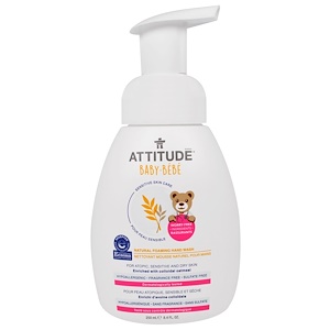 Отзывы о Аттитуде, Sensitive Skin Care, Baby, Natural Foaming Hand Wash, Fragrance Free, 8.4 fl oz (250 ml)
