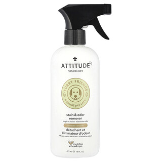 ATTITUDE, Szőrös barátok, természetes állatápolás, folt- és szageltávolító, levendula, 16 fl uncia (473 ml)