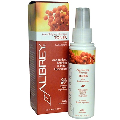 

Aubrey Organics Антивозрастная терапия, тоник для всех типов кожи, 100 мл