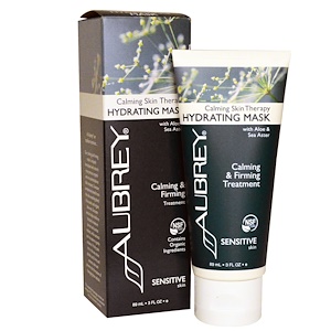 Aubrey Organics, Успокаивающая терапия для кожи, маска для гидратации чувствительной кожи, 3 жидких унции (89 мл)