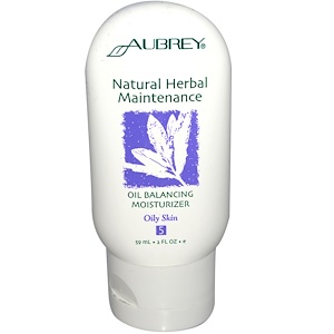 Отзывы о Обри Органикс, Natural Herbal Maintenance, Oil Balancing Moisturizer, 2 fl oz (59 ml)