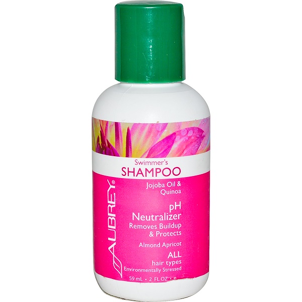 Aubrey Organics, Swimmer's Shampoo, pH Neutralizer, All Hair Types, 2 fl oz (59 ml) (Discontinued Item) 