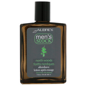 Отзывы о Обри Органикс, Men's Stock, North Woods After Shave, Classic Pine, 4 fl oz (118 ml)
