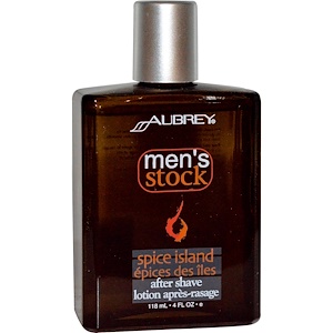 Отзывы о Обри Органикс, Men's Stock, After Shave, Spice Island, 4 fl oz (118 ml)