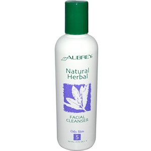 Отзывы о Обри Органикс, Natural Herbal, Facial Cleanser, 8 fl oz (237 ml)