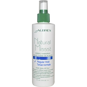 Отзывы о Обри Органикс, Natural Missst, Herbal Hairspray, 8 fl oz (237 ml)