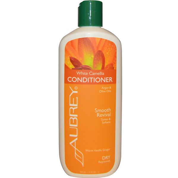 Aubrey Organics, White Camellia Conditioner, Smooth Revival, Dry/Replenish, 11 fl oz (325 ml) (Discontinued Item) 