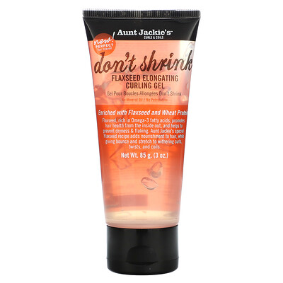 

Aunt Jackie's Curls & Coils Don't Shrink Flaxseed Elongating Curling Gel 3 oz (85 g)