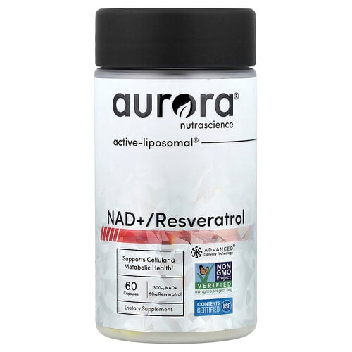 Aurora Nutrascience NAD+ / Resveratrol, 60 Capsules