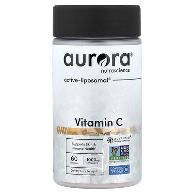 Aurora Nutrascience, Vitamina C, 60 cápsulas