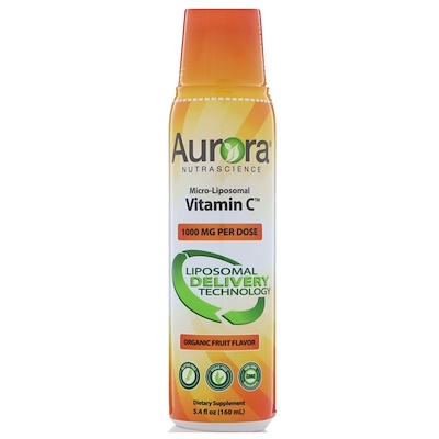 

Micro-Liposomal Vitamin C, Organic Fruit Flavor, 1,000 mg, 5.4 fl oz (160 ml)