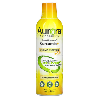 

Aurora Nutrascience Mega-Liposomal Curcumin+ Organic Fruit 450 mg 16 fl oz (480 ml)