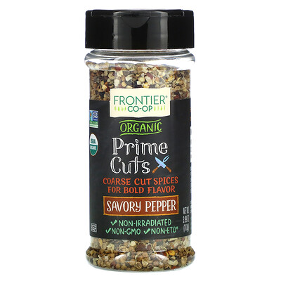 Купить Frontier Natural Products Organic Prime Cuts, Savory Pepper, 3.99 oz (113 g)