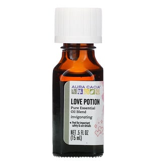 Aura Cacia, Pure Essential Oil, reines ätherisches Öl, Love Potion, 15 ml (0,5 fl. oz.)