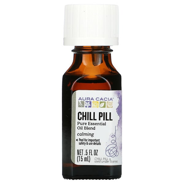 Pure Essential Oil Blend, Chill Pill, 0.5 fl oz (15 ml)