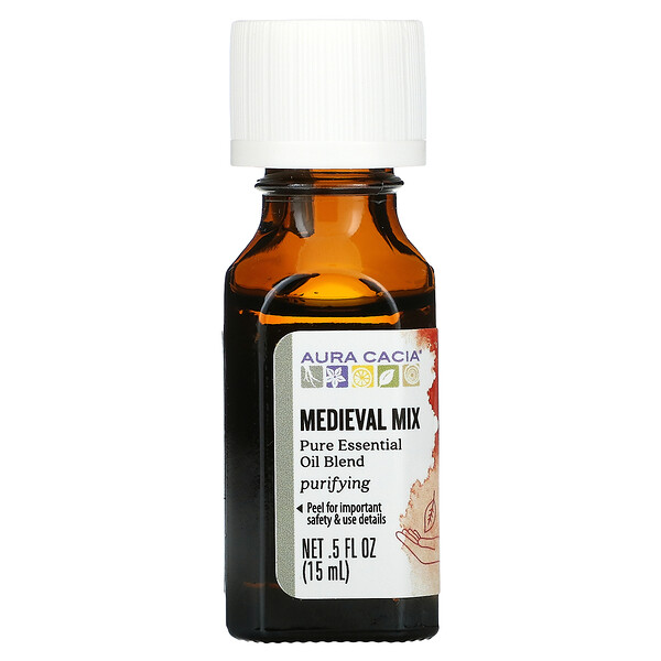 Aura Cacia, Pure Essential Oil Blend, Medieval Mix, 0.5 fl oz (15 ml)