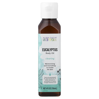 Aura Cacia, Aceite corporal, Limpieza, Eucalipto, 118 ml (4 oz. líq.)