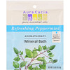 Aura Cacia, Aromatherapy Mineral Bath, Refreshing Peppermint , 2.5 oz (70.9 g)