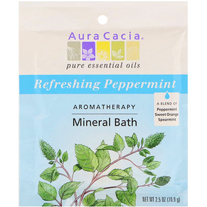 Отзывы о Аура Кация, Aromatherapy Mineral Bath, Refreshing Peppermint , 2.5 oz (70.9 g)