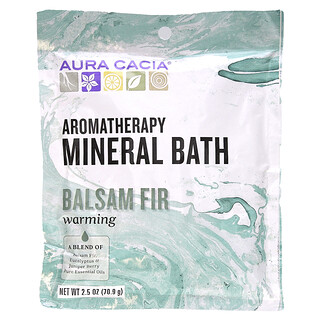 Aura Cacia, 芳香调理矿泉浴，温暖香脂冷杉，2.5盎司（70.9克）