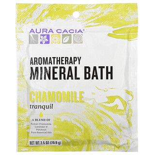 Aura Cacia, Aromatherapy Mineral Bath, Tranquil Chamomile, 2.5 oz (70.9 g)