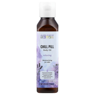 Aura Cacia, Tělový olej, Chill Pill, 4 fl oz (118 ml)