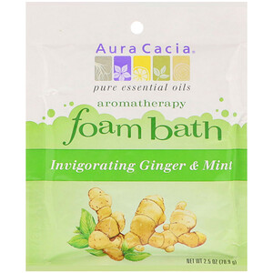 Отзывы о Аура Кация, Aromatherapy Foam Bath, Invigorating Ginger & Mint, 2.5 oz (70.9 g)