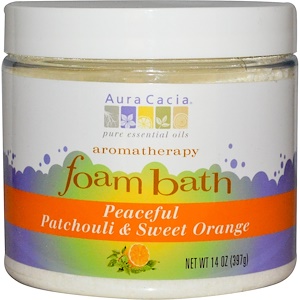 Отзывы о Аура Кация, Aromatherapy Foam Bath, Peaceful Patchouli & Sweet Orange, 14 oz (397 g)