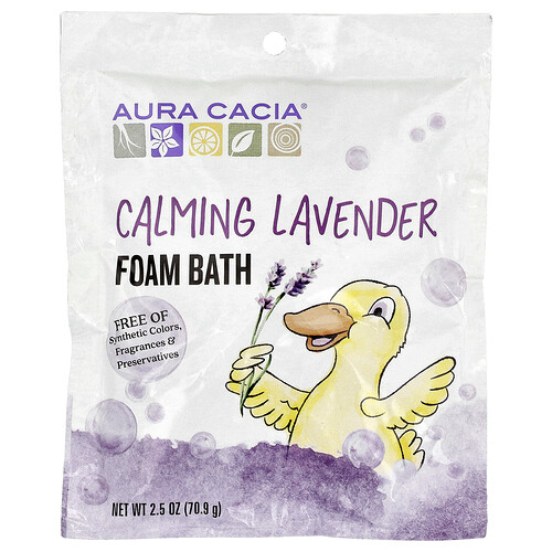 Aura Cacia, Foam Bath, Calming Lavender, 2.5 oz (70.9 g)