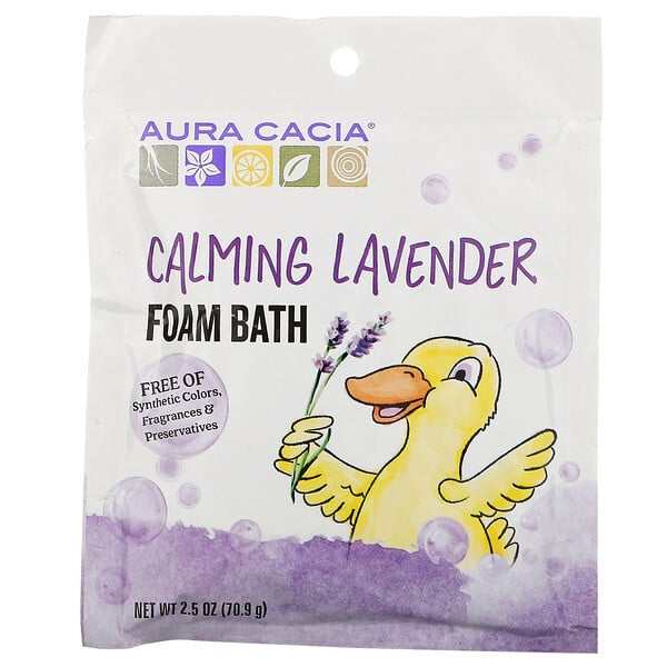 Calming Foam Bath, Lavender, 2.5 oz (70.9 g)